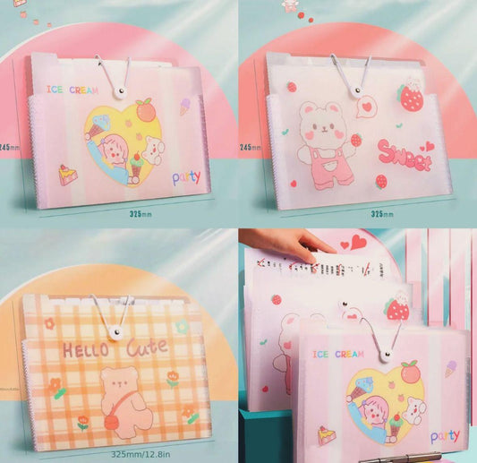 A4 Paper File Folder With Button Lock Pack