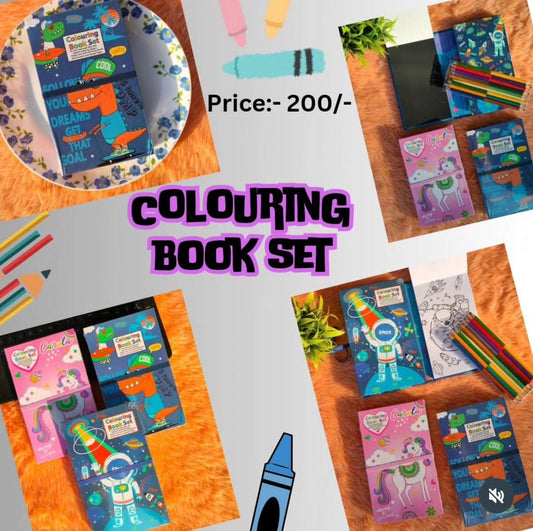 Coloring book set (pack of 4)